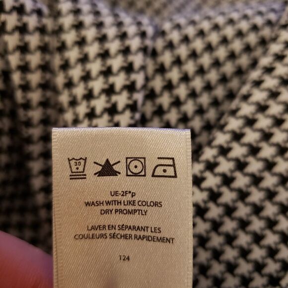 Van Heusen Houndstooth Ankle Zip Pants Sz 4 - Picture 7 of 7